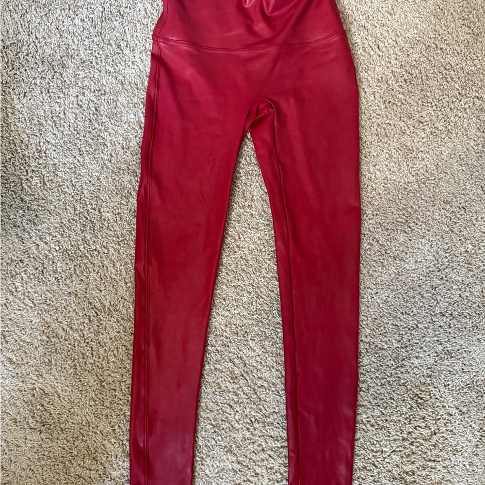 SPANX red leggings